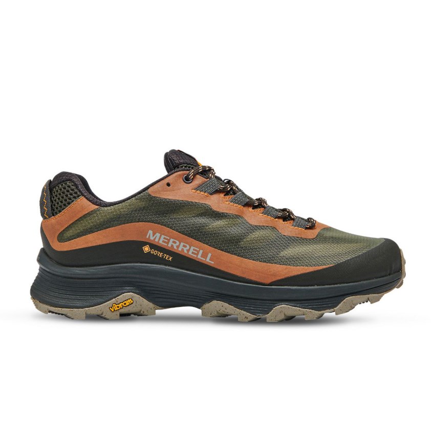 Basket Merrell Moab Speed GORE-TEX Vert Olive/Orange Homme | L.L.NVBI